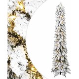  Umjetno osvijetljeno božićno drvce sa 100 LED i snijegom 180 cm | shoptok.hr