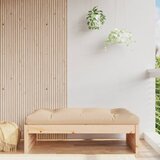 vidaXL Vrtni stolček za noge 120x80 cm trdna borovina Cene
