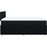 vidaXL Box spring postelja z vzmetnico črna 120x190 cm blago | Shoptok.si