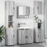  Set namještaja za kupaonicu 5 kom. Siva Sonoma 61 x 35 x 64 cm | shoptok.hr
