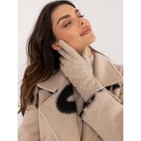 Wool Fashion Italia Gloves-AT-RK-23901.22-beige | shoptok.hr