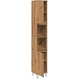 vidaXL Kopalniška omarica artisan hrast 30x30x190 cm inženirski les | Shoptok.si