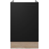 Flex-Well Spodnja Omarica Za Korito Capri, Črna, Hrast | Shoptok.si