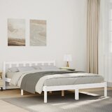 vidaXL Dugi okvir kreveta bez madraca bijeli 140 x 220 cm od borovine Cijene