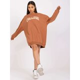 FANCY Sweatshirt-FA-BL-7649.85P-light brown | Shoptok.si