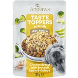 Applaws Taste Toppers u juhi vrećice 12 x 85 g - Piletina s brokulom, jabukom i kvinojom Cijene