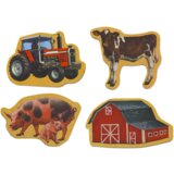  Set of Wooden Magnets, Home Animals, Agricultural Machines, 20 Pieces | shoptok.hr