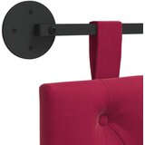  Držeće uzglavlje Zidne Vinska crvena 150 x 55 x 7 cm Baršun - boja crnog vina 140 cm bez LED | shoptok.hr