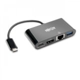 TRIPP LITE U444-06N-H4GUBC priključna postaja in replikator porta za prenosni računalnik USB 3.2 Gen 2 (3.1 Gen 2) Type-C Črna Cene