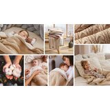 BabyOno Pletena pamučna dekica obostrana 75x100 cm, bež | shoptok.hr
