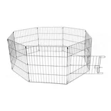 duvo+ ograda puppy run with door & net & hooks 60X60CM black