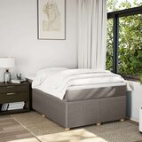vidaXL Box spring postelja z vzmetnico taupe 120x200 cm blago, (21306393) | Shoptok.si