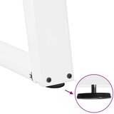  Noge za jedilno mizo v obliki črke U, 2 kosa, bele barve, 50 x (72-73) cm, jeklo | Shoptok.si