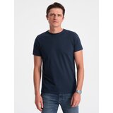 Ombre Classic BASIC men's cotton T-shirt - navy blue Cijene