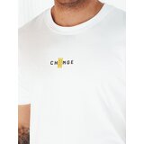 DStreet white men's t-shirt with print | Shoptok.si