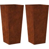  Vrtne sadilice 2 kom 35x35x75 cm Pohabani čelik | shoptok.hr