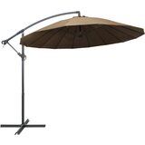 vidaXL viseći suncobran smeđe-sivi 3 m s aluminijskom šipkom | shoptok.hr