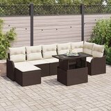  Sjedeća garnitura za vrt 8 kom. Svijetlo 232,5 x 122,5 x 85 cm | shoptok.hr