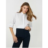 Koton Shirt - White - Oversize Cene