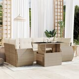 vidaXL 7-dijelni set vrtnih sofa od poliratana s jastucima bež | shoptok.hr