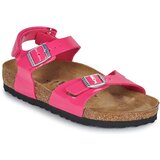 Birkenstock Sandali & Odprti čevlji Rio AS Kids BF Patent Fuchsia Tulip Rožnata | Shoptok.si