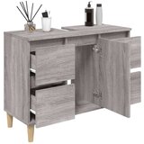 vidaXL ormarić za umivaonik boja hrasta sonome 80x33x60 cm drveni | shoptok.hr