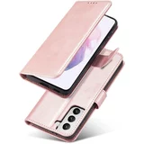 Magnetni etui ovitek s stojalom za Samsung Galaxy S22 + roza