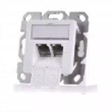  Uzidna utičnica amj sa 2 RJ-45 cat 6 fully shilded stp 00020A0393 Cene'.'