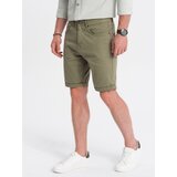 Ombre CHINO men's shorts - khaki Cene