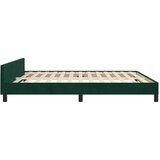  Okvir za krevet bez madraca tamnozeleni 160x200 cm baršunasti | shoptok.hr