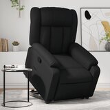 Maison Chic Naslanjač - Relax naslanjač s funkcijo vstajanja črno umetno usnje, (22061650) | Shoptok.si
