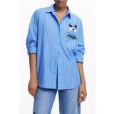 Desigual WOMEN&#39;S LONG-SLEEVED SHIRT, BLUE Cijene
