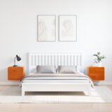  Nočna omarica 2 pcs Rjava 39 x 34 x 33 cm Trdna borovina, (5000161313) | Shoptok.si