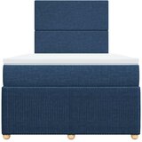  Krevet s oprugama i madracem plavi 120 x 190 cm od tkanine | shoptok.hr