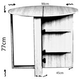Hanah home sto middle shiny white | ePonuda.com