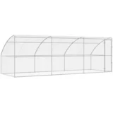 Pasja lopa s shranjevanjem 3 pcs srebrna 6 x 2 x 2 m Jeklo, (5000135961)