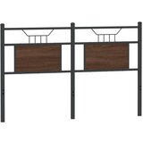  Posteljno vzglavje rjavi hrast 140 cm inženirski les in jeklo, (21829125) | Shoptok.si