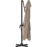  Suncobran Sivo-smeđa 351 x 250 x 260 cm Poliester i aluminij | shoptok.hr