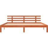  Krevetni okvir vosak smeđi 200x200 cm masivna borovina | shoptok.hr