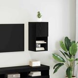 vidaXL TV ormar za montažu na zid Zidne Crni hrast 30,5 x 30 x 60 cm | shoptok.hr