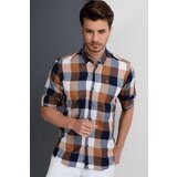 Dewberry G662 MEN'S SHIRT-LACİVERT- COFFEE | ePonuda.com
