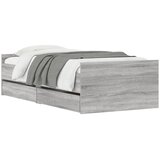  Okvir kreveta s ladicama siva boja hrasta 90x200 cm | Eponuda.com
