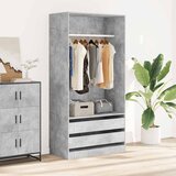  Ormar siva boja betona 100 x 50 x 200 cm od konstruiranog drva | shoptok.hr
