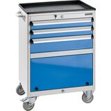 eurokraft pro predalnik, pomičen, vxšxg 850 x 600 x 450 mm, s predalom za orodje, predali 2 x 75, 1 x 125 mm Cene