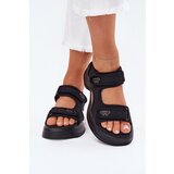 EVENTO Women's Sandals With Golden Details Black Luvira | Shoptok.si