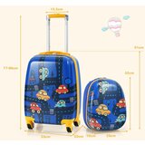  2-dijelni dječji kofer, putni kofer+ransel, dim. 33 x 22 x 51 cm (tamno plavi) | shoptok.hr