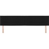 vidaXL Naslon za glavo Črn Tkanina 200 x 7 x 78 cm Črn okvir postelje | Shoptok.si