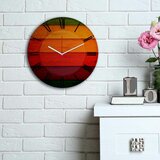 Wallity 3030MS-034 multicolor decorative mdf clock cene