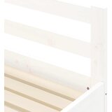  Dnevni krevet na razvlačenje bijeli 90x190 cm masivna borovina | shoptok.hr