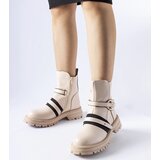Gemre Beige insulated ankle boots Laderoute | ePonuda.com